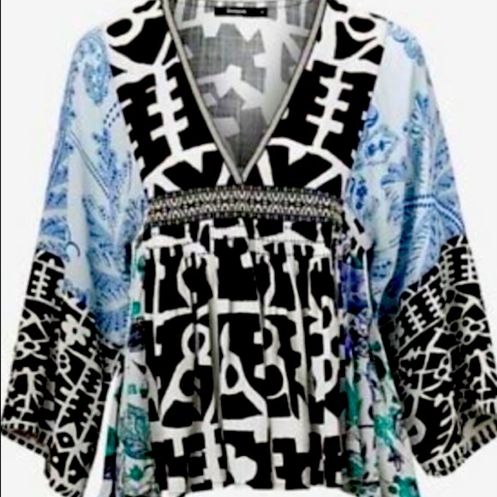 *ISO* Desigual Blus Electromechanic  18SWBW69-5015